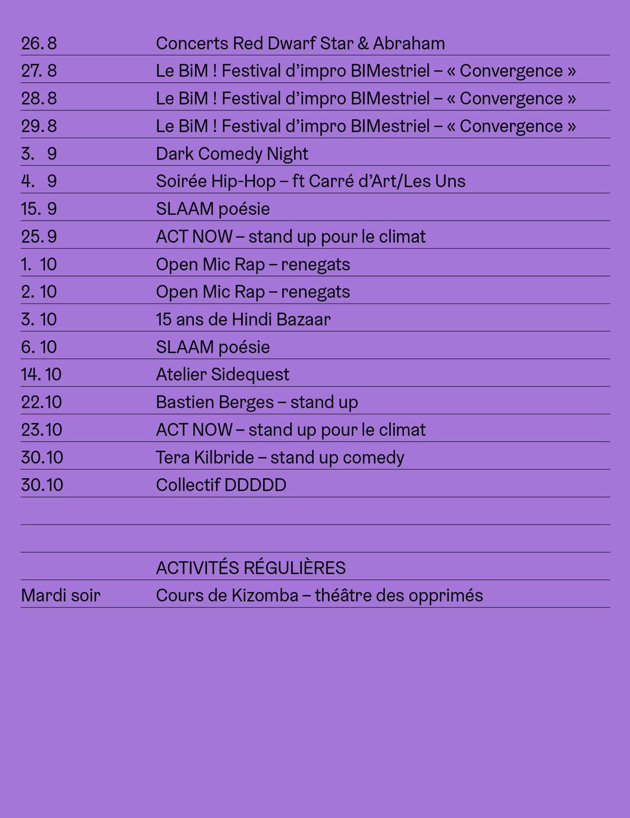 Programme